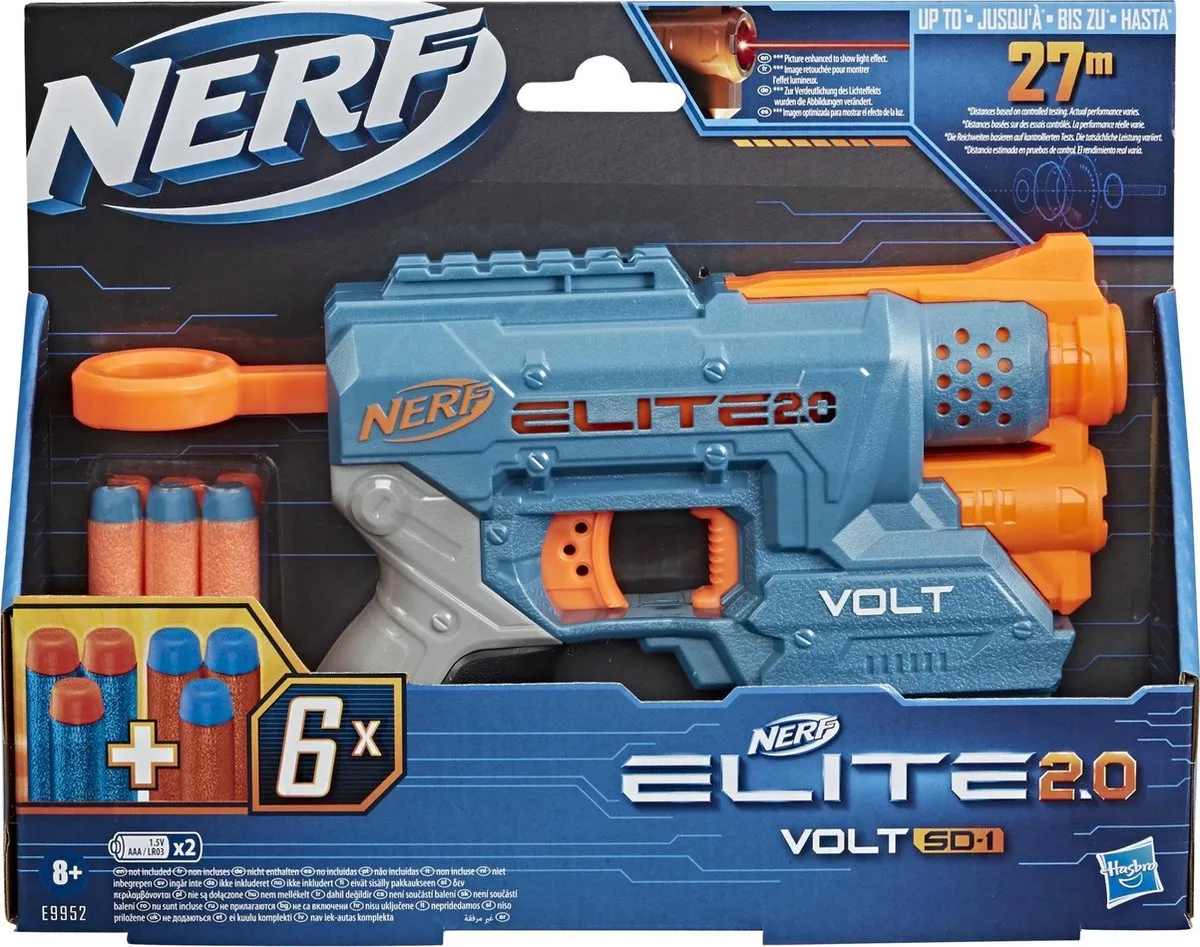 Nerf Elite 2.0 Volt SD-1 - Blauw/Oranje