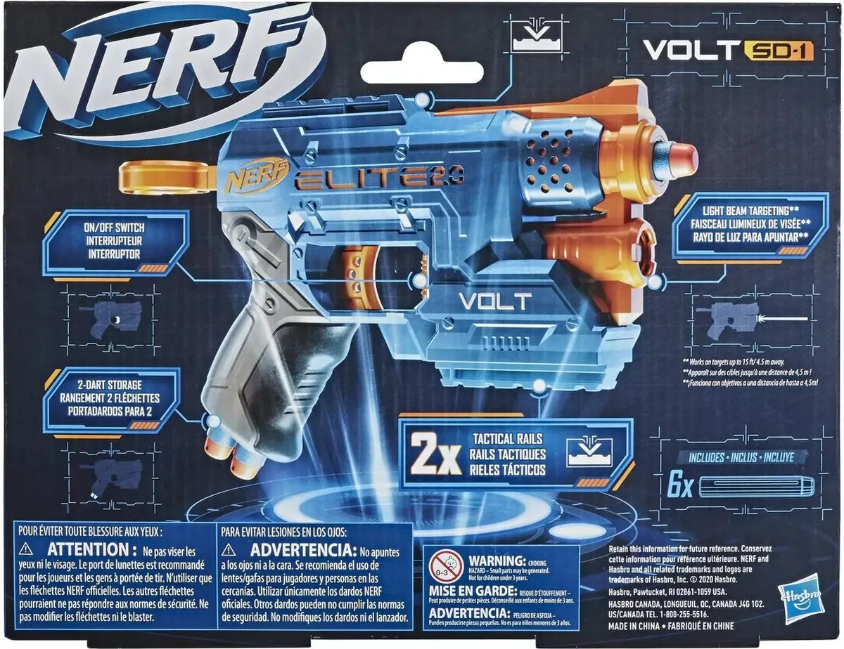 Nerf Elite 2.0 Volt SD-1 - Blauw/Oranje - afbeelding 6 van 6