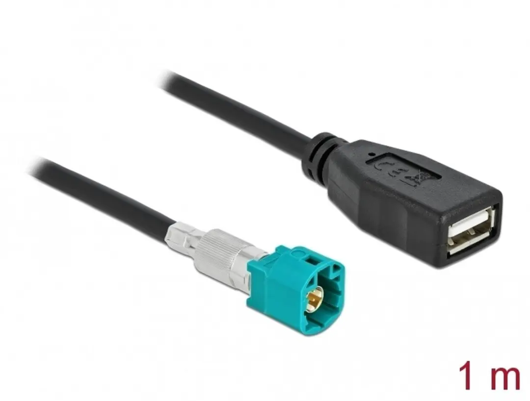 Delock HSD Z Mannelijk naar USB 2.0 Type-A Vrouwelijk 1m