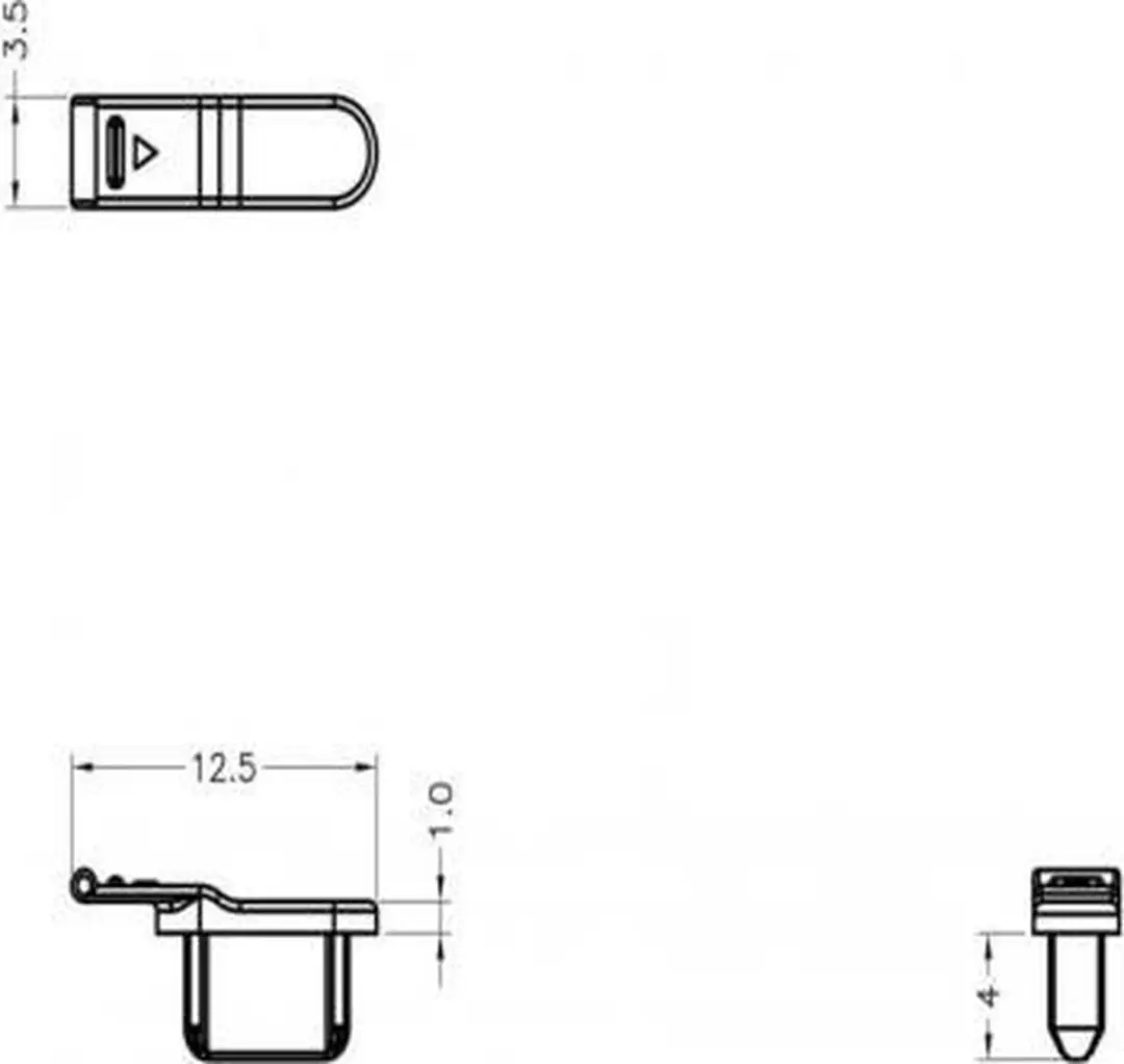 Delock 8-pins Lightning Poortbeschermer - 10 Stuks - Zwart