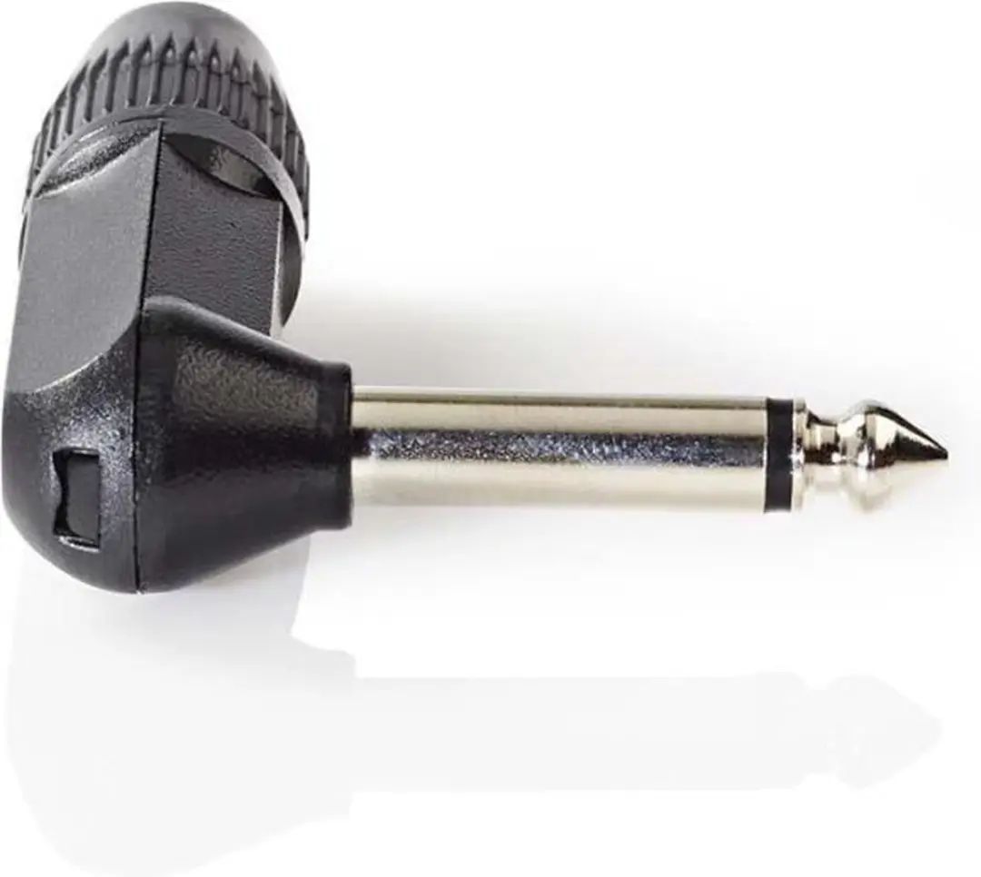 Nedis 6,35mm Audioconnector - Gehoekt Male - Vernikkeld - Zwart - afbeelding 6 van 6