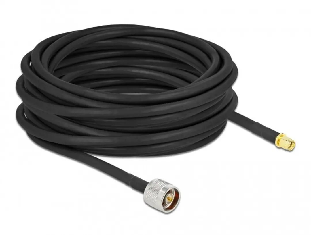 Delock Antennekabel N naar SMA - LMR/CFD300 - 10m - Zwart