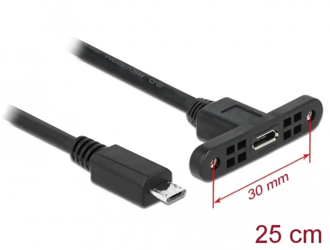 Delock USB 2.0 Micro-B Kabel 25cm