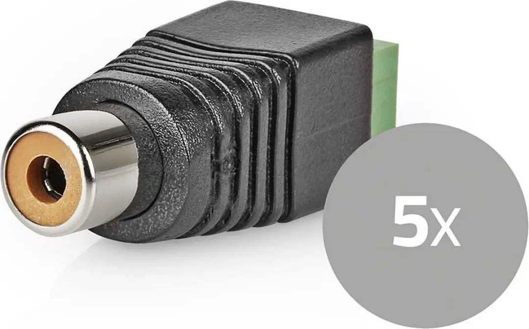 Nedis CCTV-Security Connector 2-Voudig - DIN Female - Groen/Zwart