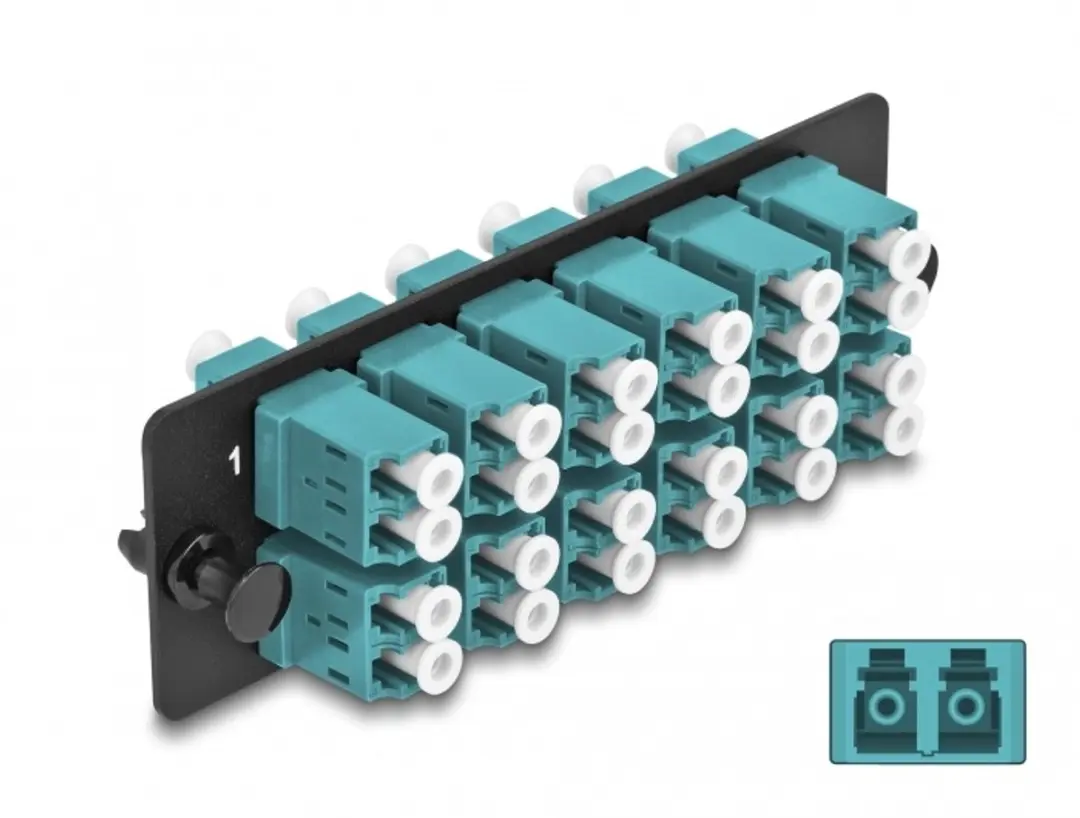 Delock LC Duplex OM4 Adapterpaneel 12 Poorten