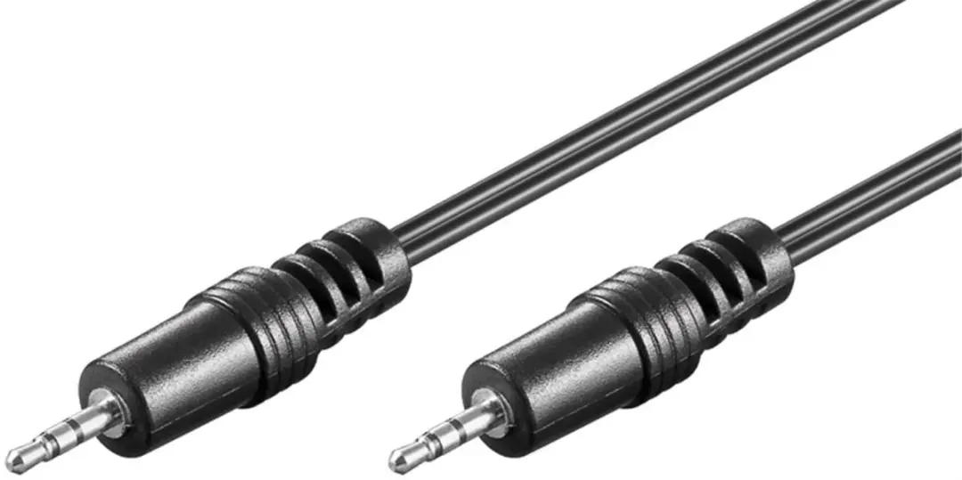 Goobay AUX Audiokabel 2.5mm Stereo 1.5m - 10 Stuks - Zwart