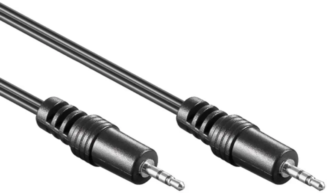 Goobay AUX Audiokabel 2.5mm Stereo 1.5m - 10 Stuks - Zwart