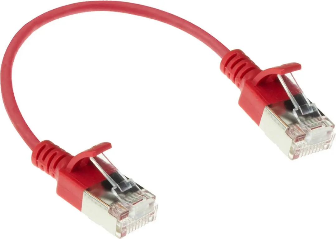 ACT DC7530 Rode LSZH U/FTP CAT6A Patchkabel 0,15m - Snagless