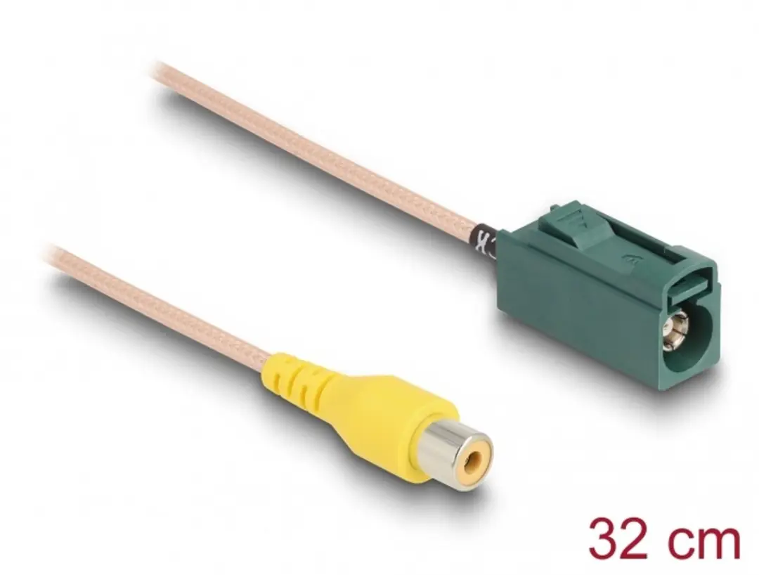 Delock FAKRA E naar RCA Kabel RG-179 32cm