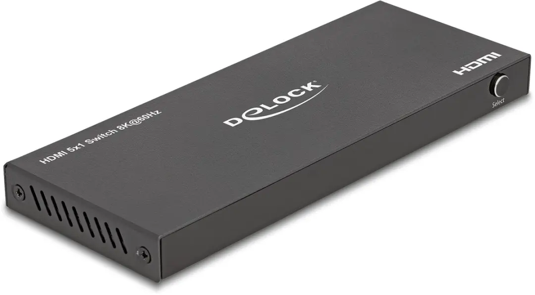 Delock HDMI Switch 5 x HDMI in to 1 x HDMI out 8K 60 Hz