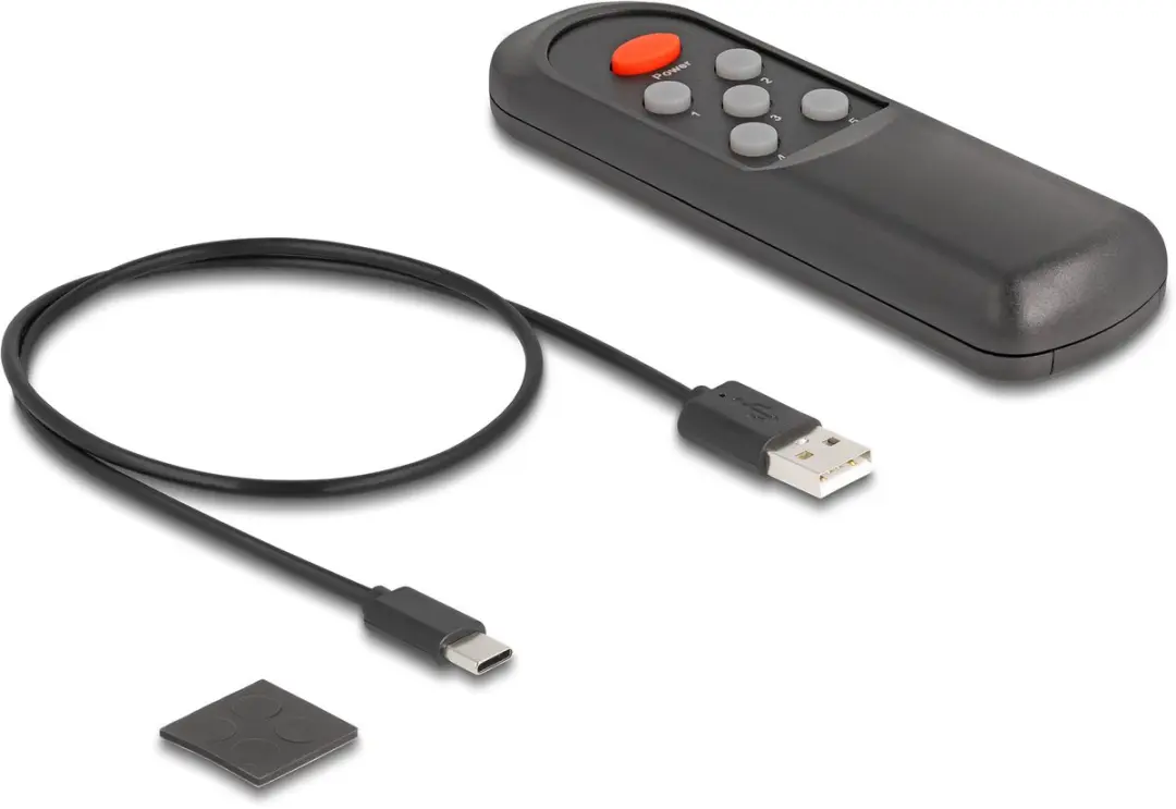 Delock HDMI Switch 5x HDMI naar 1x HDMI 8K 60Hz - Zwart