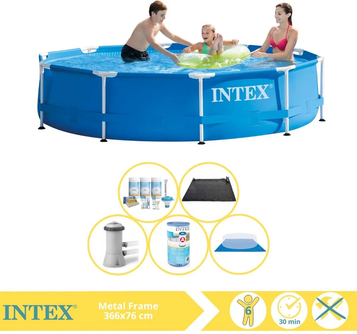 Intex Metal Frame Zwembad 366x76cm