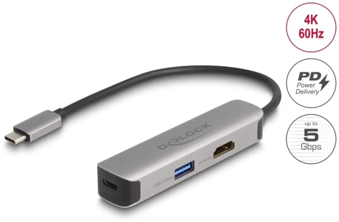 Delock USB-C naar HDMI 4K 60Hz Adapter