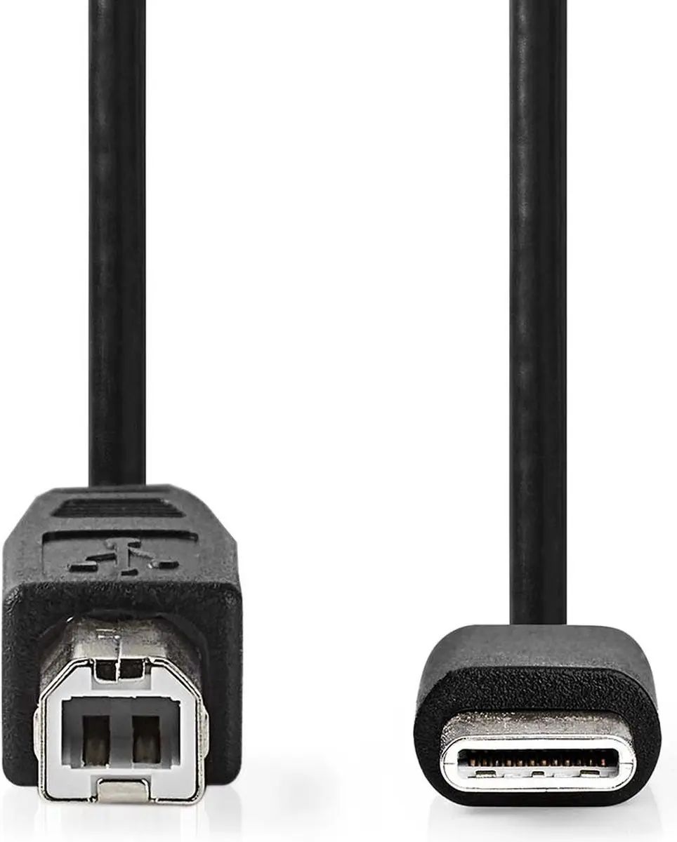 Nedis USB 2.0 USB-C naar USB-B Kabel 1m