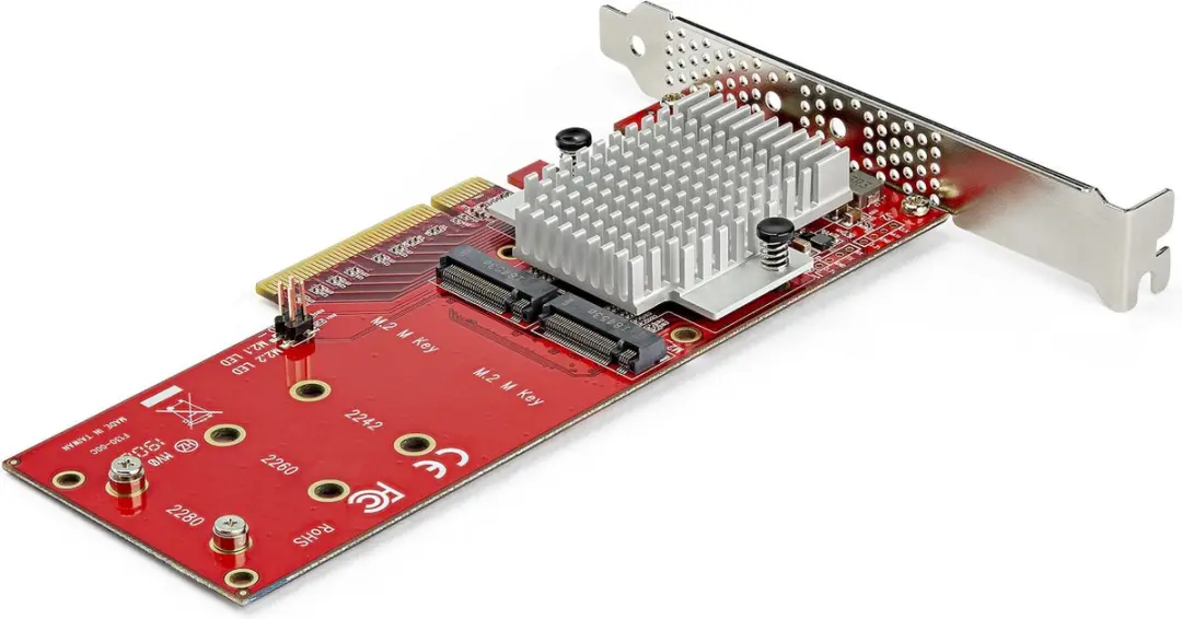Startech PEX8M2E2 PCIe M.2 SSD-kaart - Meerkleurig - afbeelding 6 van 6