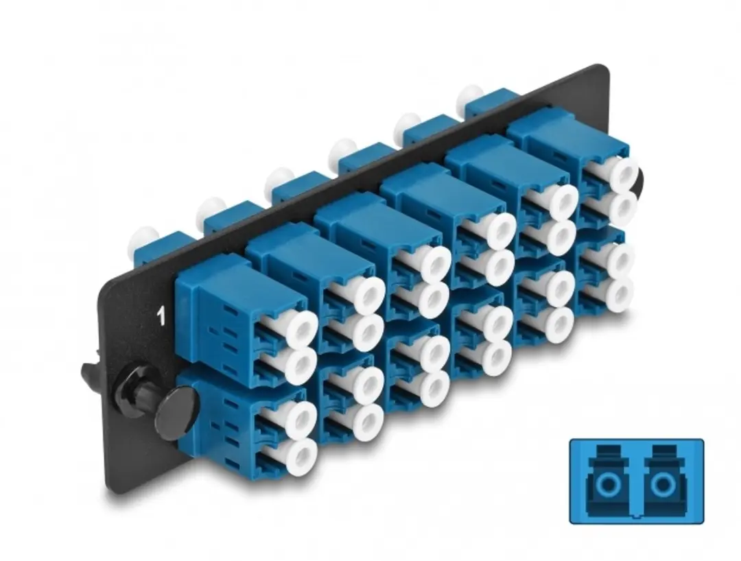 Delock LC Duplex UPC 12-Ports Adapterpaneel
