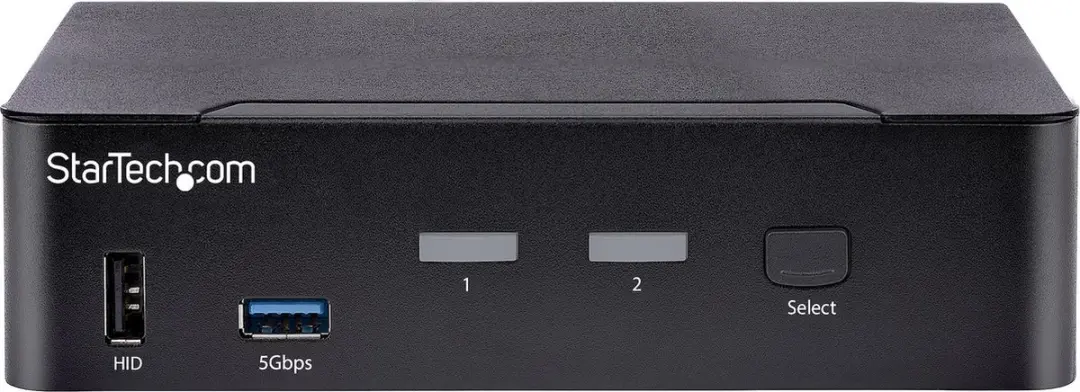 Startech SV231DPUCA USB-C KVM Switch 2 Poorten - 4K 60Hz HDR - Wit