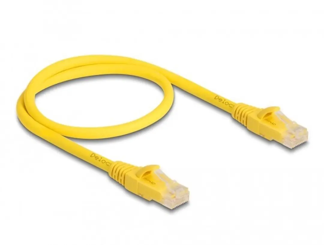 Delock RJ45 Cat.6A Kabel 0.5m - Geel