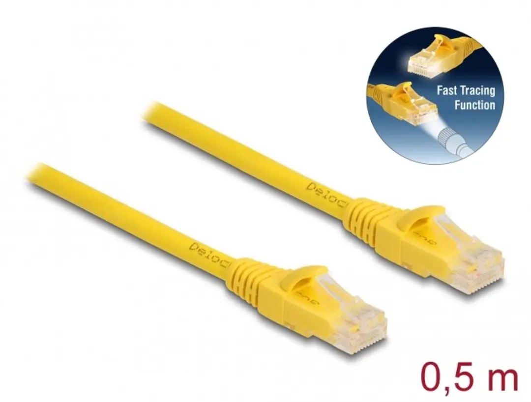 Delock RJ45 Cat.6A Kabel 0.5m
