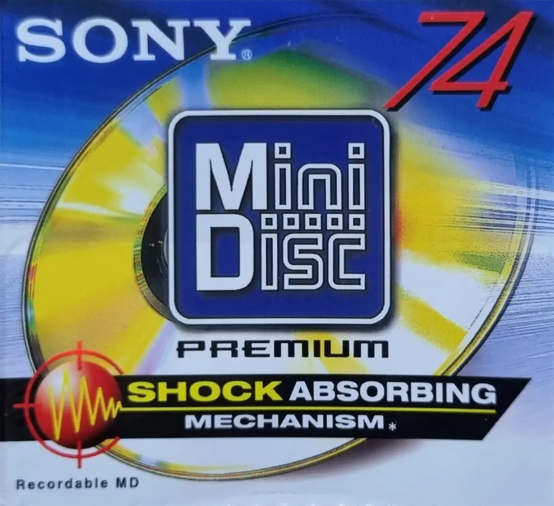 Sony 80 Min Minidisc Color Collection Shock - Blauw