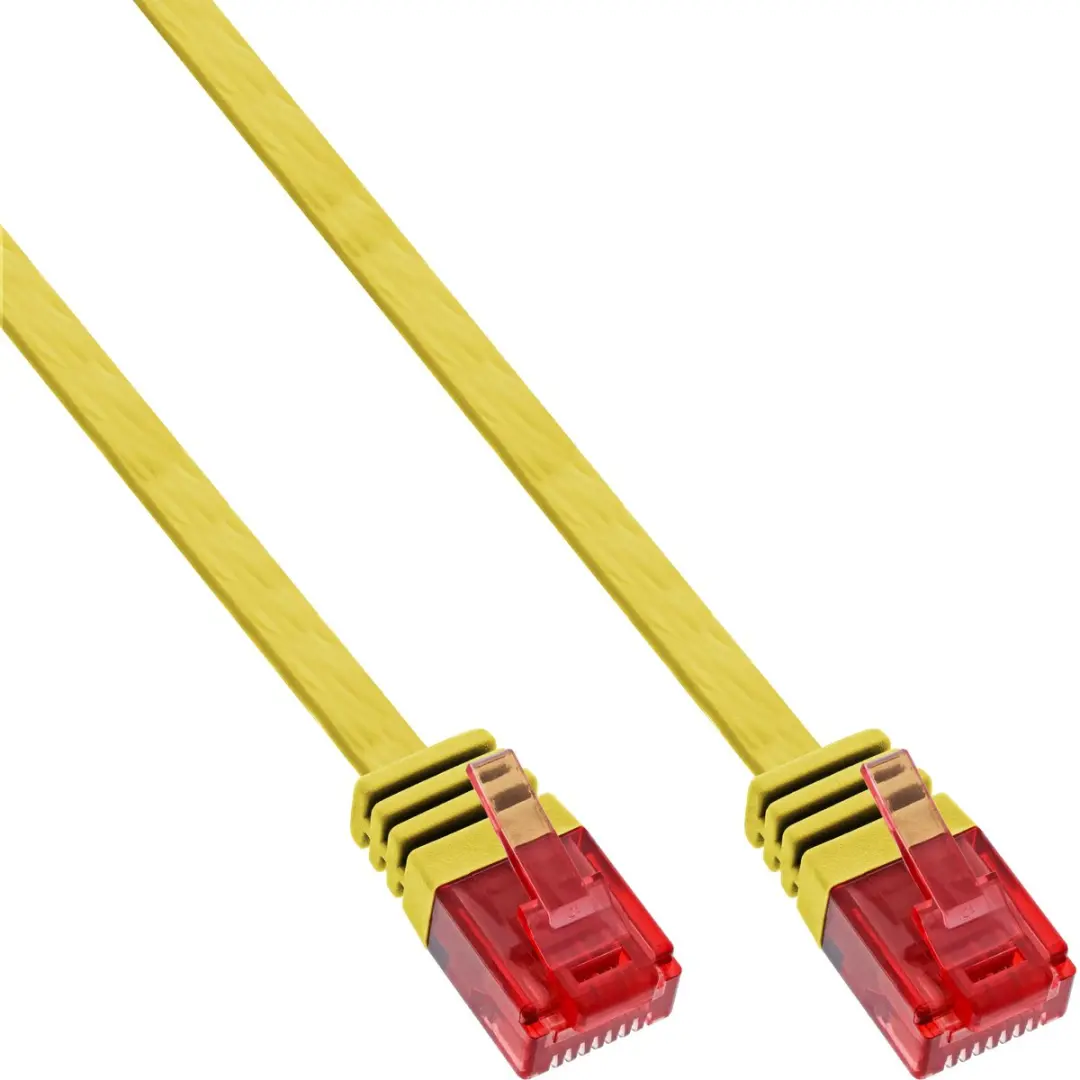 InLine Patchkabel Cat.6 U/UTP Geel 1m