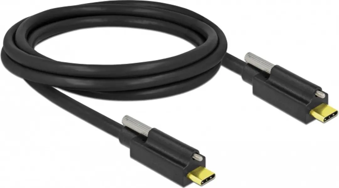 Delock USB-C naar USB-C Kabel 84138 - 2m - 10Gbit/s - PD 20V/3A - 8K30Hz - Zwart