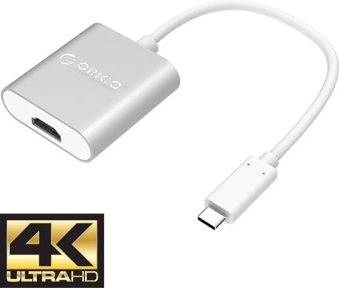 ORICO ORI-RCH-SV-PRO Type-C naar HDMI Adapter 4K - 15cm - Zilver