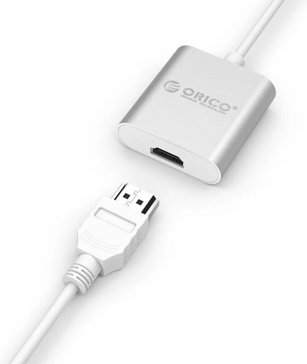 ORICO ORI-RCH-SV-PRO Type-C naar HDMI Adapter 4K - 15cm - Zilver