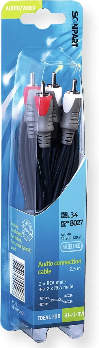 Scanpart RCA Kabel 2.5m