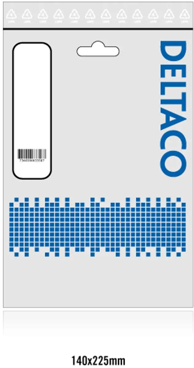 Deltaco USB-250 USB A/B Kabel 5m - Grijs