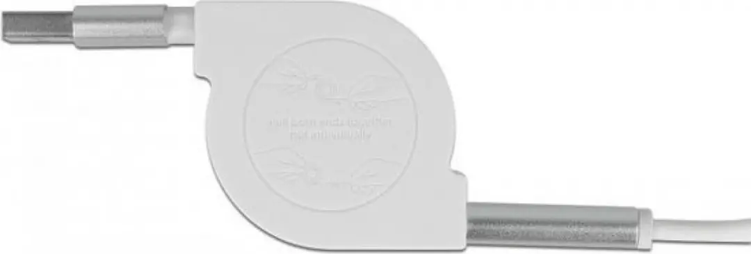 Delock USB 3.1 Type-A 3-in-1 Retractable Kabel - Wit - Lightning/Micro-USB/USB-C