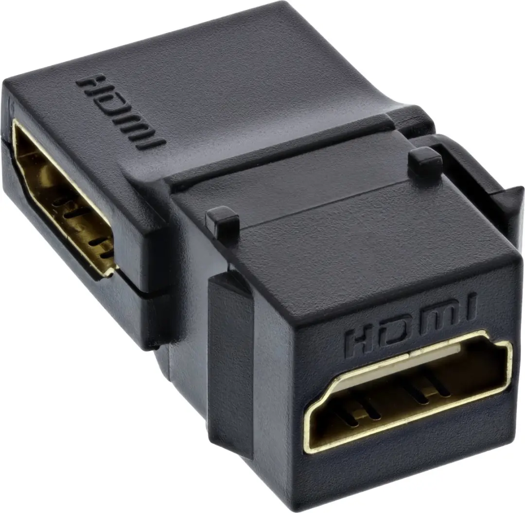 InLine HDMI2.0 Haaks Keystone Module 76202N - Zwart