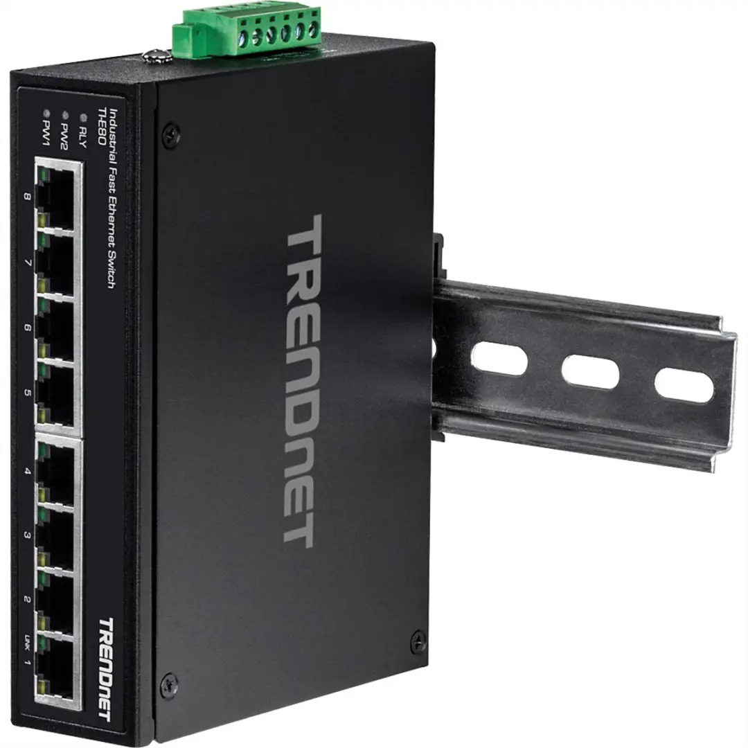 Trendnet TI-E80 Industriële 8-poorts Fast Ethernet Switch