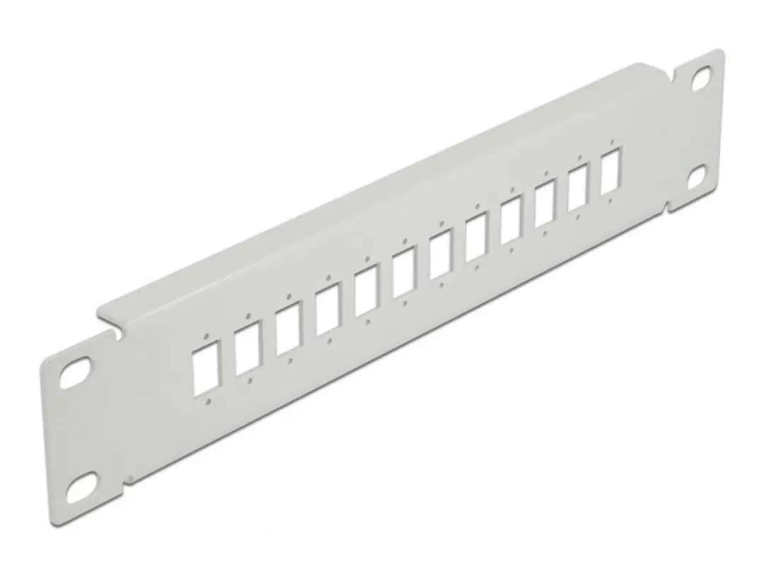 Delock 10" Fiber Optic Patch Panel 12 Port SC/LC