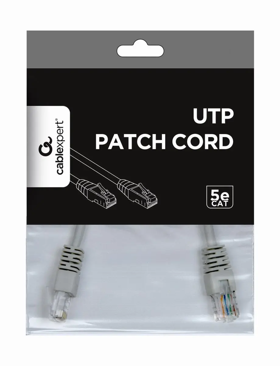 Gembird Cat.5e UTP Ethernet-kabel PP12-0,25M - 0,25m - Grijs - afbeelding 6 van 6