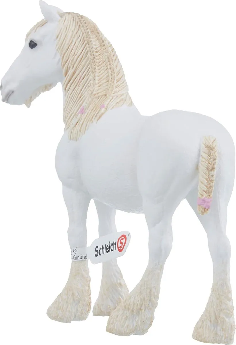 Schleich Farm World Shire Merrie Paardenfiguur - Wit