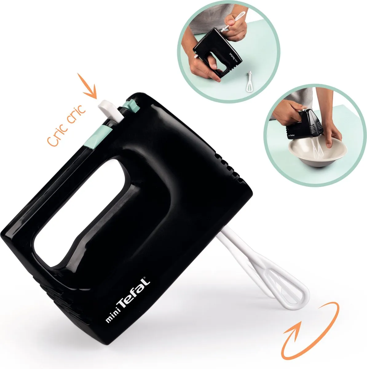 Smoby Tefal Express Klopper Speelgoedkeuken Accessoireset Mixer - Zwart