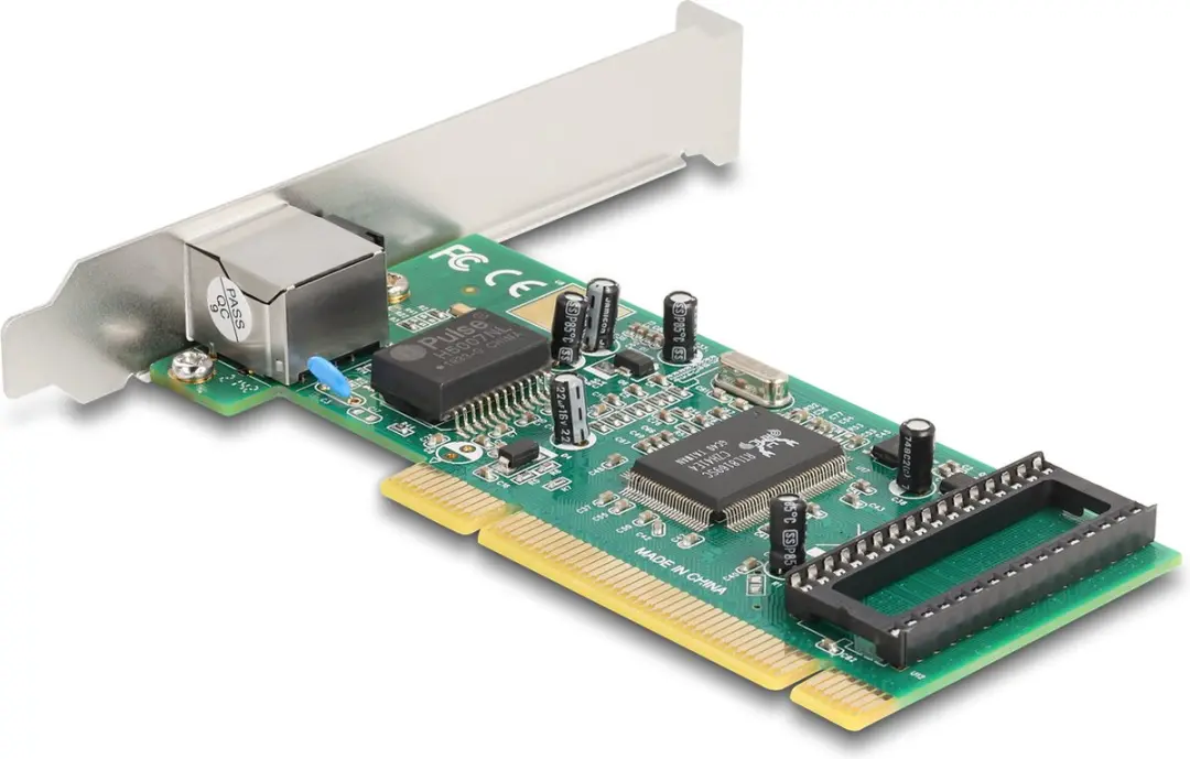 Delock PCI Kaart 1x RJ45 Gigabit LAN - Groen/Grijs