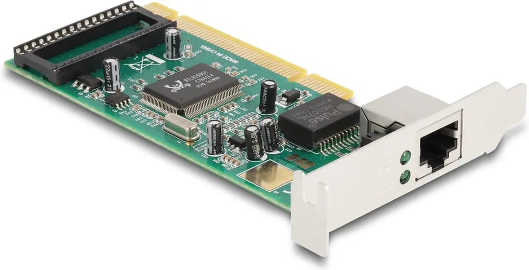 Delock PCI Kaart 1x RJ45 Gigabit LAN - Groen/Grijs