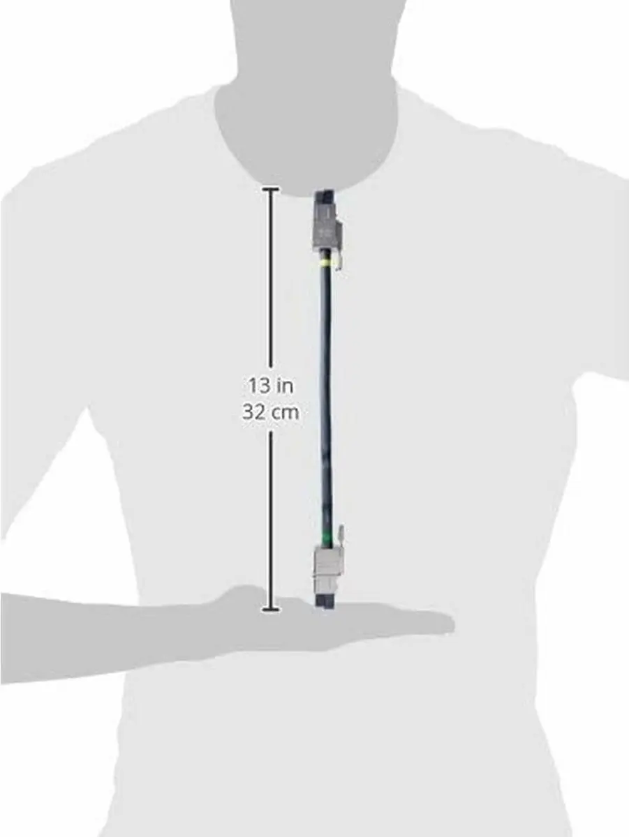 Cisco CAB-SPWR-30CM= Voedingskabel - Zwart