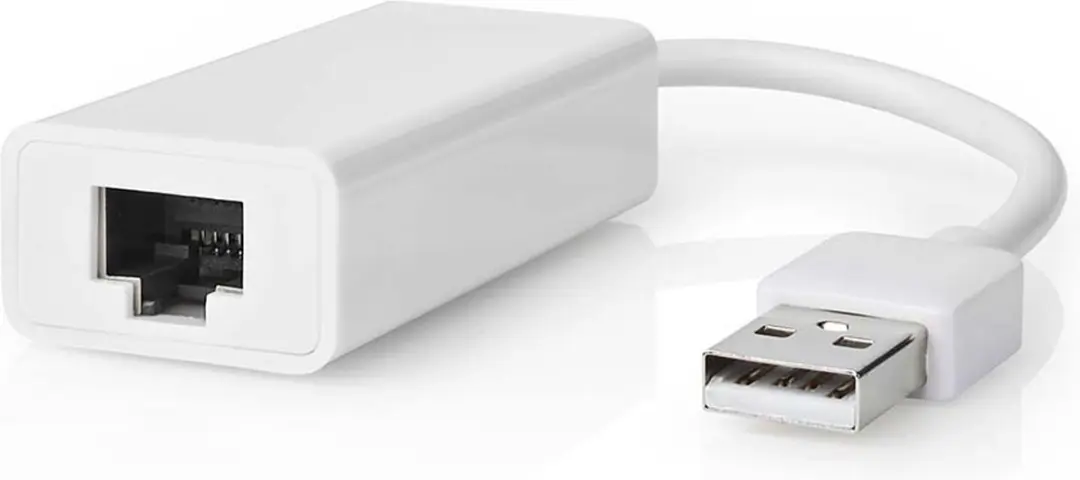 Nedis USB 2.0 Netwerkadapter 100Mbps RJ45 - 20cm - Wit