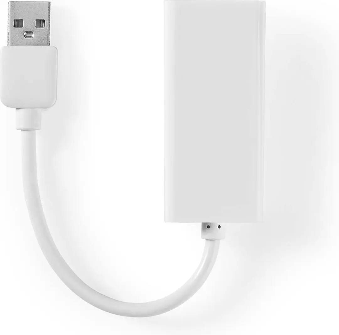 Nedis USB 2.0 Netwerkadapter 100Mbps RJ45 - 20cm - Wit