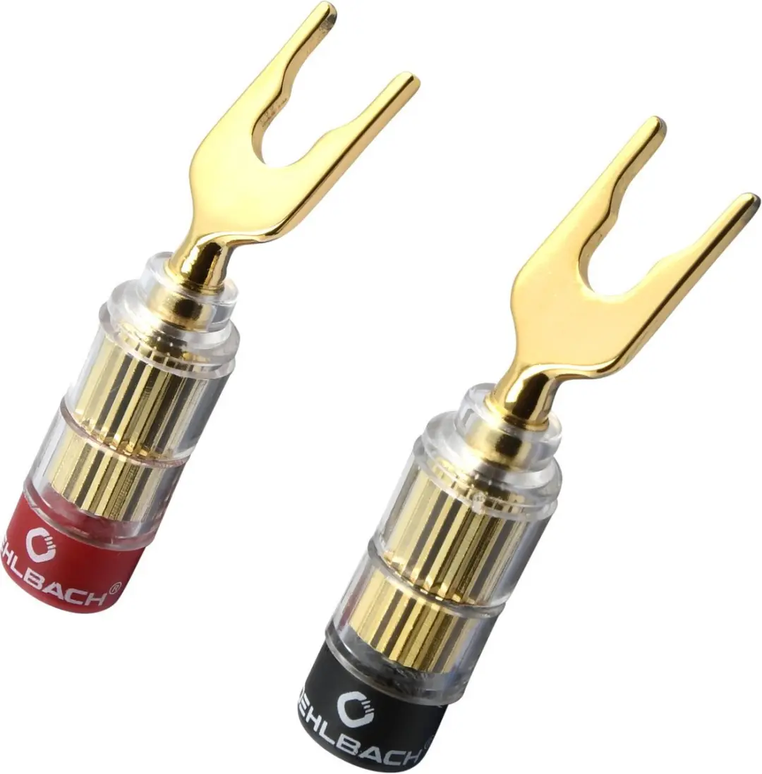 Oehlbach Solution Spade Goud Kabelconnector - 4 Stuks