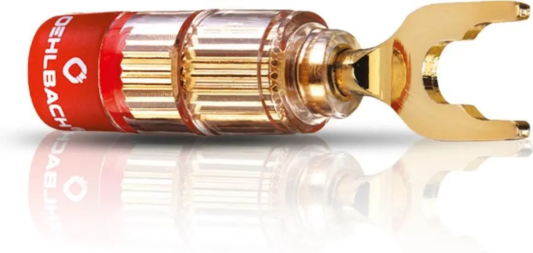 Oehlbach Solution Spade Goud Kabelconnector