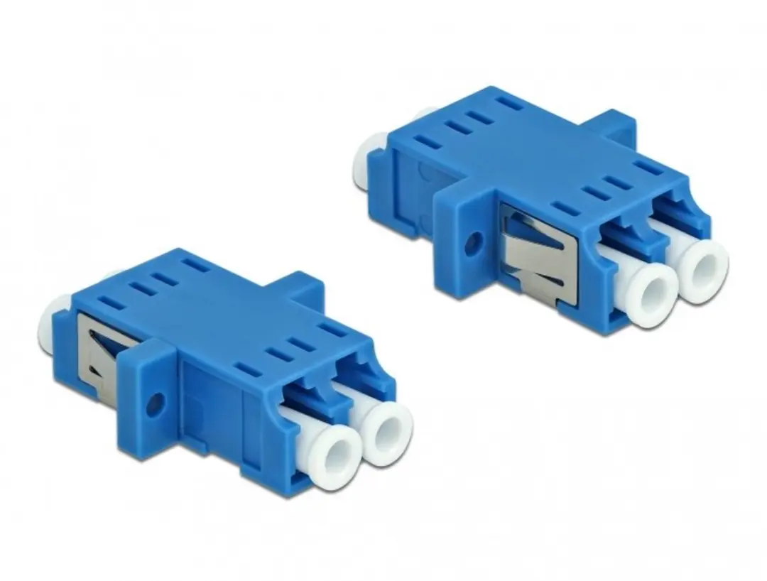 Delock LC Duplex Koppler Single-mode - 2 Stuks - Zwart
