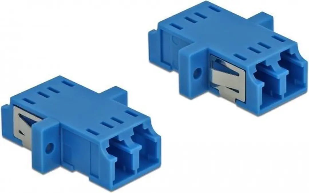 Delock LC Duplex Koppler Single-mode - 2 Stuks - Zwart