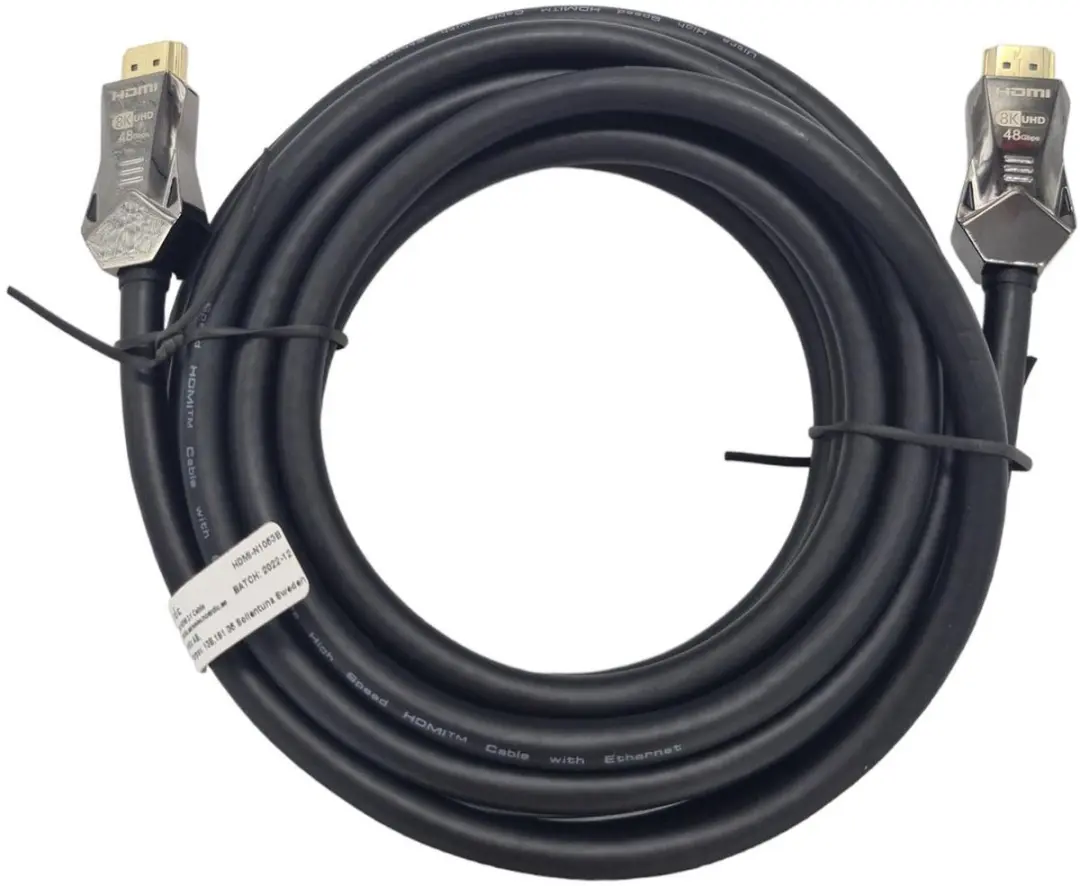 NÖRDIC HDMI-N1053B HDMI 2.1 Kabel 8K 60Hz - 5m - Zilver