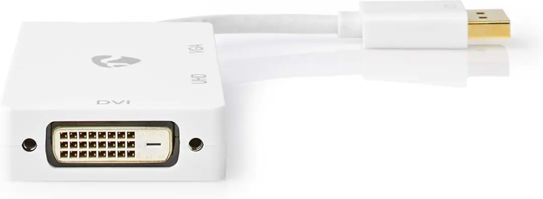 Nedis DisplayPort-adapter CCGP37366WT02 - 4K@60Hz - Wit