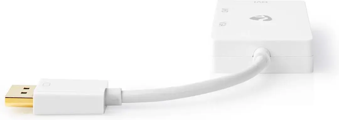 Nedis DisplayPort-adapter CCGP37366WT02 - 4K@60Hz - Wit