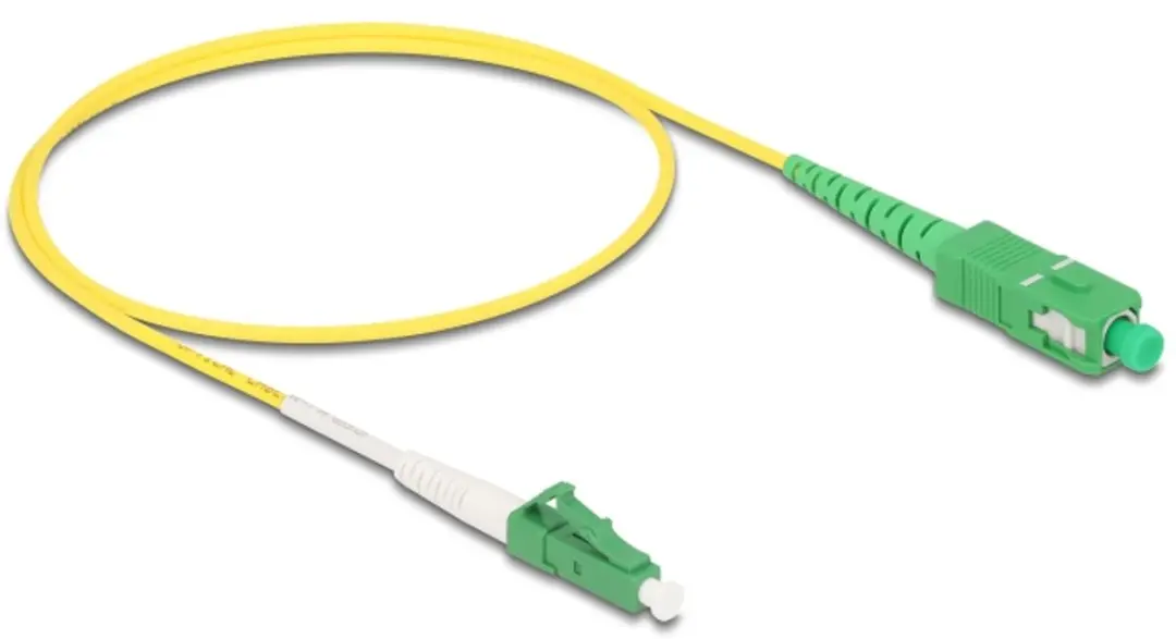 Delock LC-APC naar SC-APC Kabel 0.5m - Geel